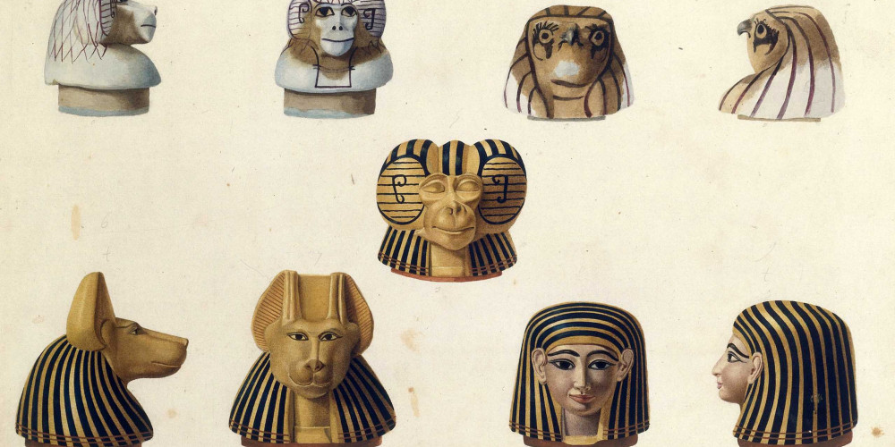 Fragments d’idoles ou de statuettes de dieux égyptiens