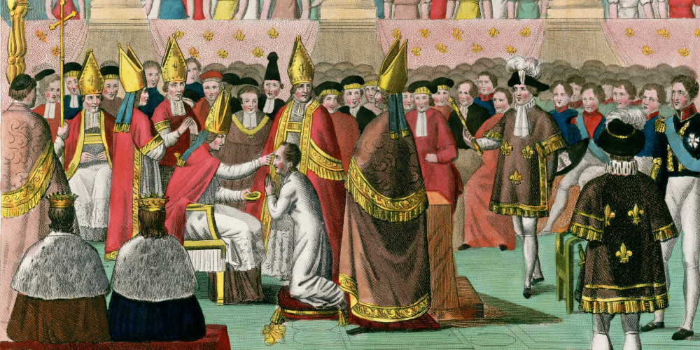Sacre de Charles X dans la cathédrale de Reims le 29 Mai 1825
