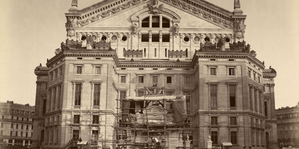 Construction de l’opéra Garnier à Paris, l’opéra presque achevé