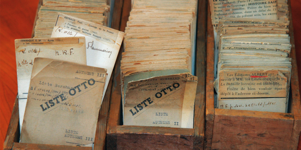 Fichiers de la « liste Otto », liste des livres interdits à la vente par les Allemands
