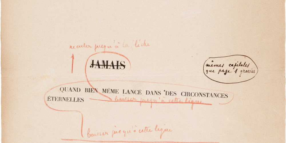 Un coup de dés jamais n’abolira le hasard