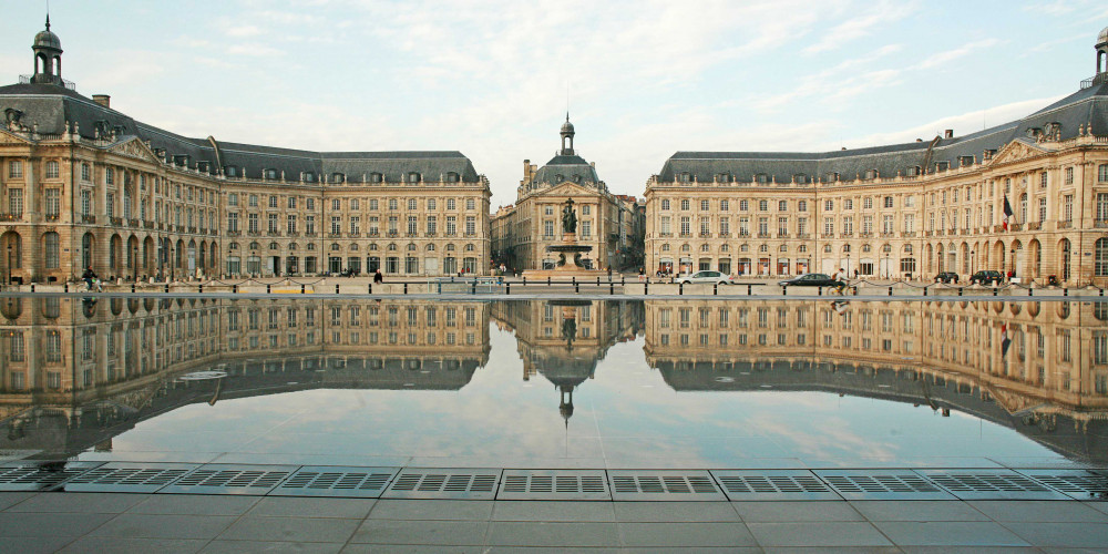 Miroir d’eau - Place de la Bourse à Bordeaux
