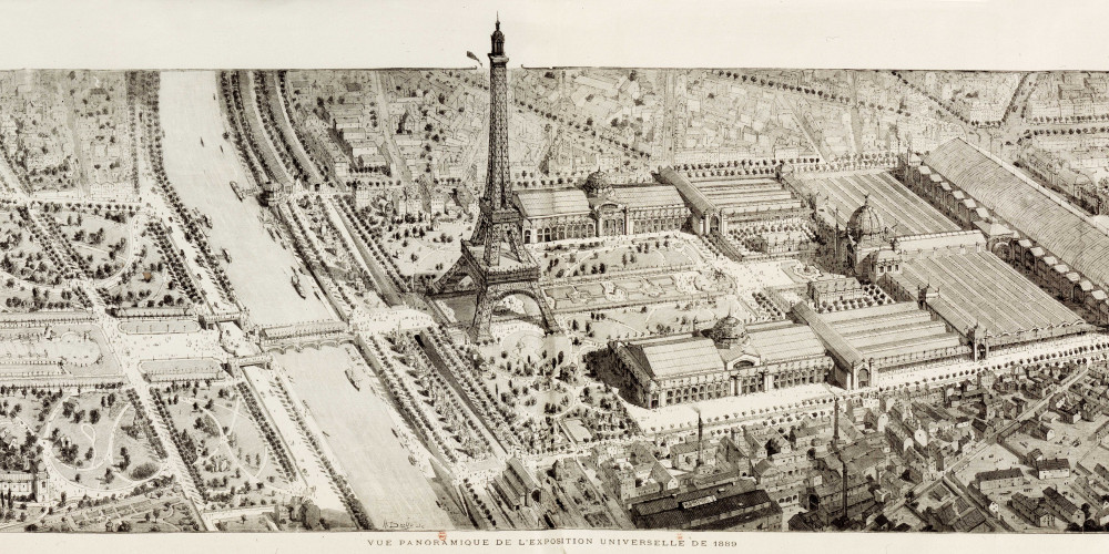 Vue panoramique de l’exposition universelle de 1889