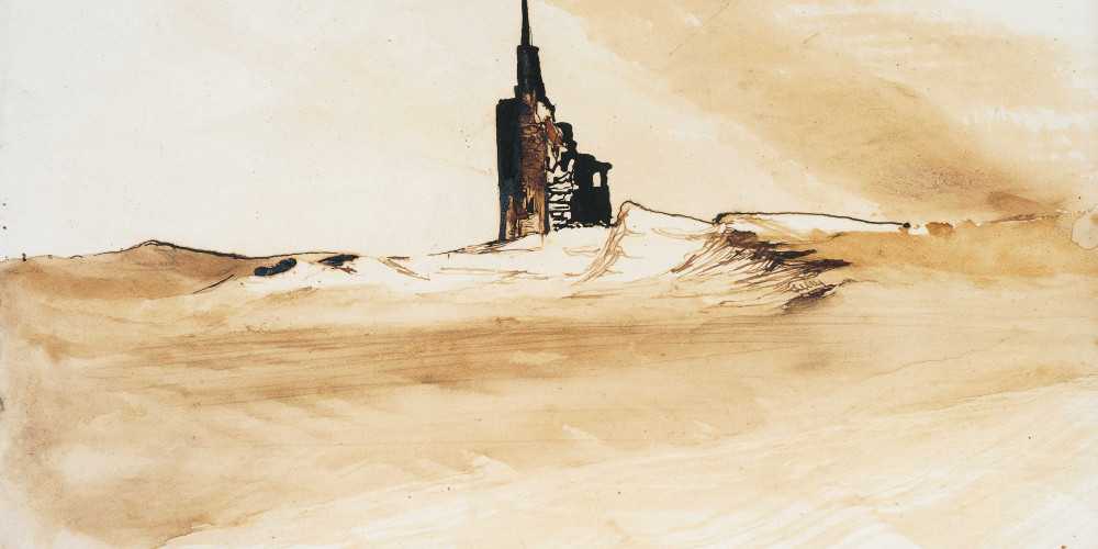 Le clocher dans la dune