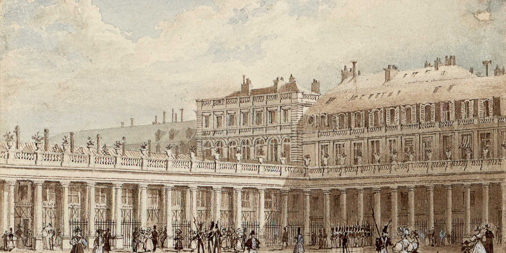 Galerie d’Orléans en 1829