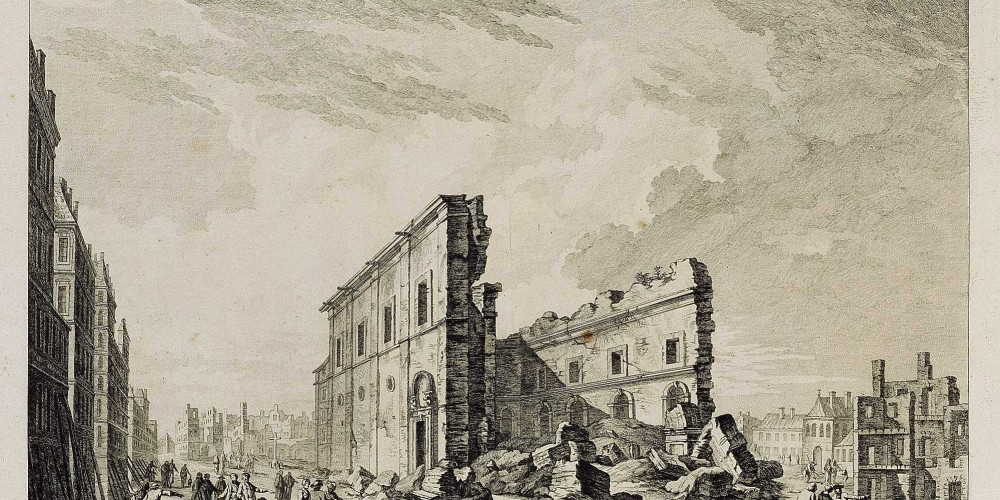 La destruction de Lisbonne : ruines de l’église Saint-Paul
