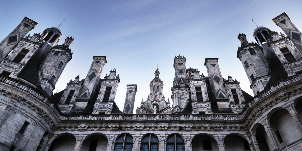 Les toits et les terrasses du château De Chambord