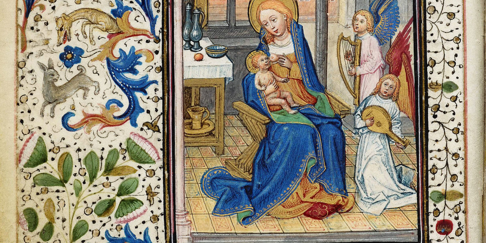 Fol. 34v: Vierge à l’enfant
