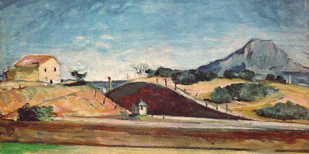 La Tranchée avec la montagne Sainte Victoire, de Paul Cézanne