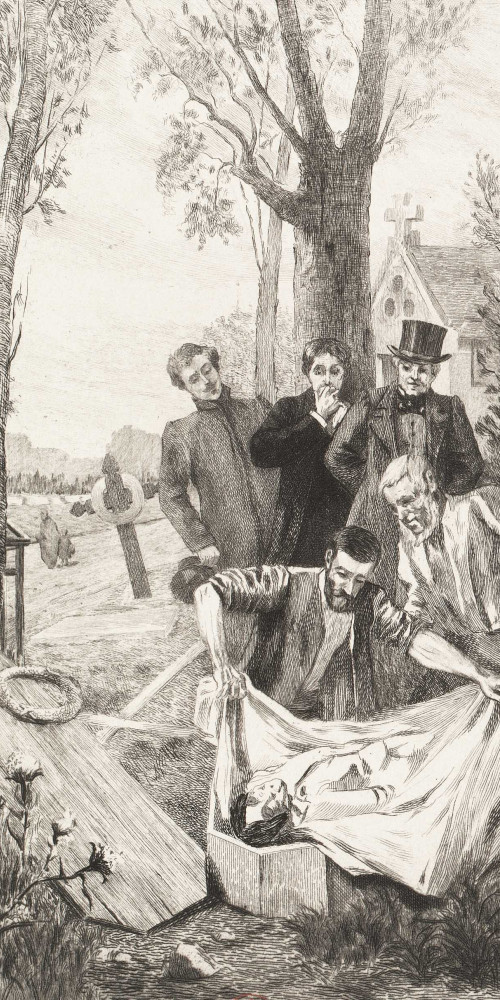L'exhumation du corps de Marguerite Gautier