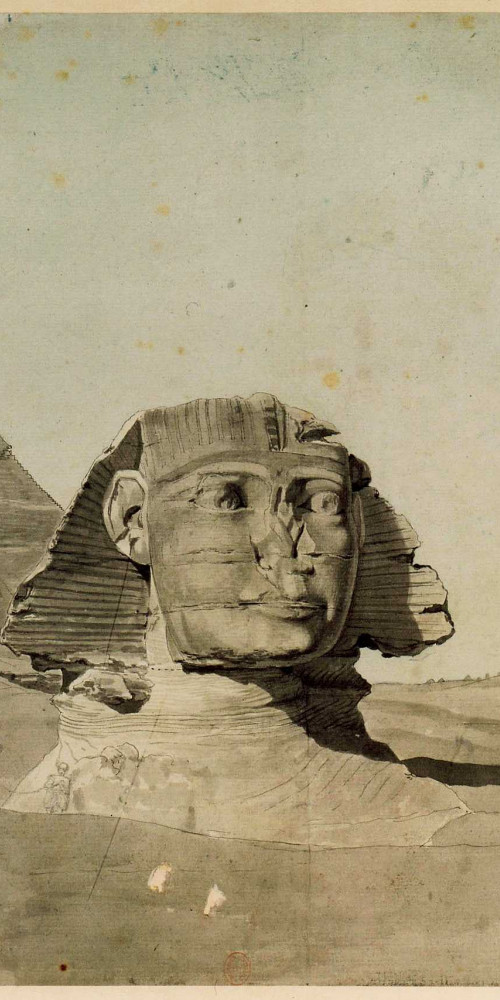 La pyramide de Khéphren à Gizeh et le Sphinx