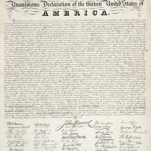 Déclaration d’indépendance des Etats-Unis