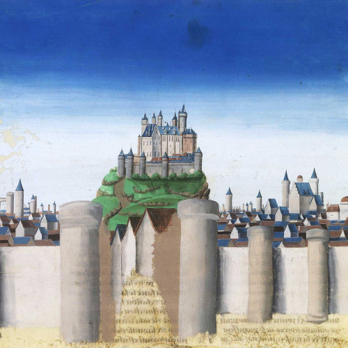 Maisons médiévales protégées par l’enceinte et le château