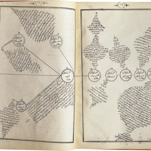 Généalogie des tribus arabes lithographiée en Irak