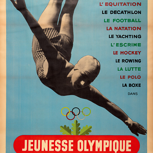 Allner (19..-..) : Jeunesse Olympique, affiche pour le film Olympia de Leni Riefensthal