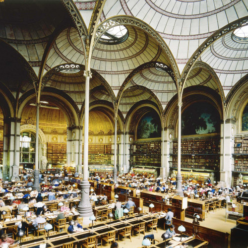 La salle Labrouste de la Bibliothèque nationale