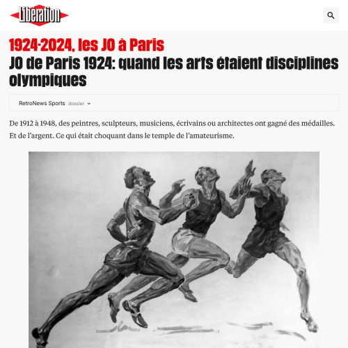 [Vignette] Quand les arts étaient disciplines olympiques (Libération - Rétrosports)