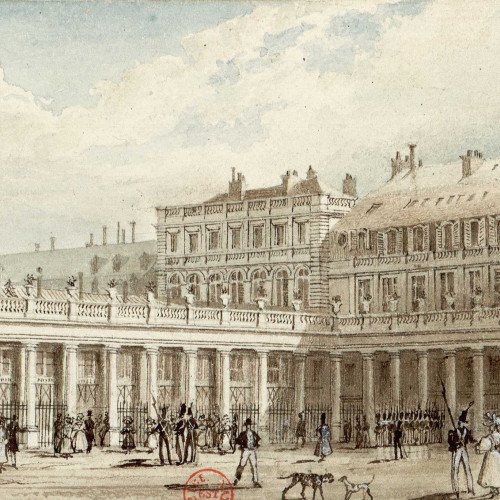 Cour du Palais-Royal en 1829