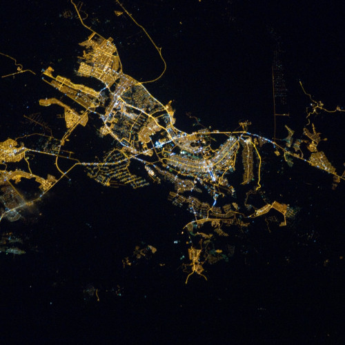 Vue nocturne de Brasilia
