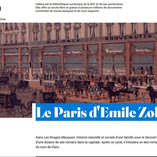 Le Paris d'Emile Zola