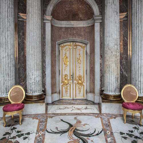La “Marmorsaal” (“salle de marbre”) du palais de Sanssouci
