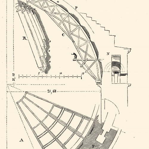 Construction du Panthéon de Rome : les cintres de la coupole