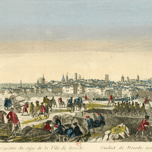 Vue perspective du siège de la Ville de Dresde