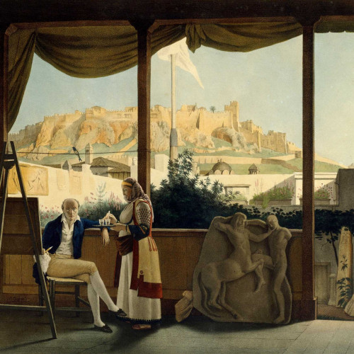 L’Acropole, vue de la maison du consul de France, M. Fauvel