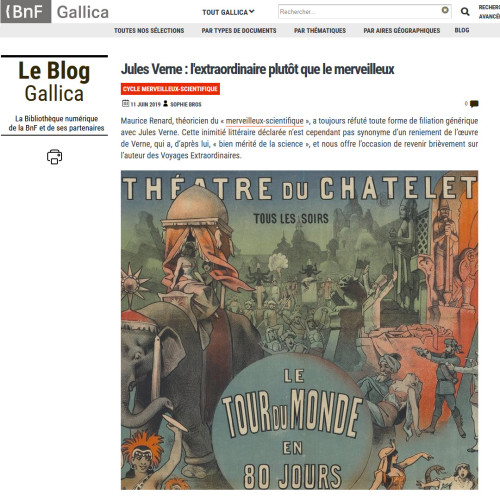 Vignette Gallica blog Jules Verne : l'extraordinaire plutôt que le merveilleux