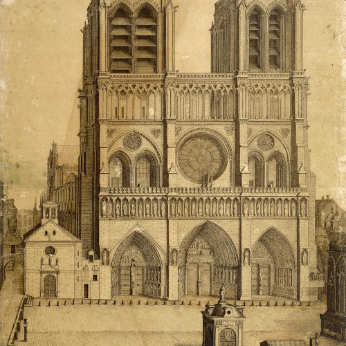 Façade occidentale de la cathédrale Notre-Dame de Paris
