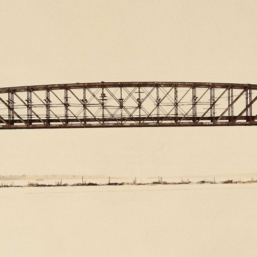 « Une travée du pont sur l’Ob. Transsibérien. Printemps 1896 »