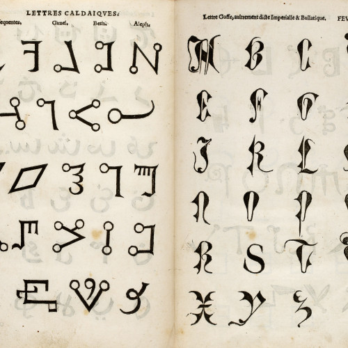 Lettres chaldaïques et lettres goffes