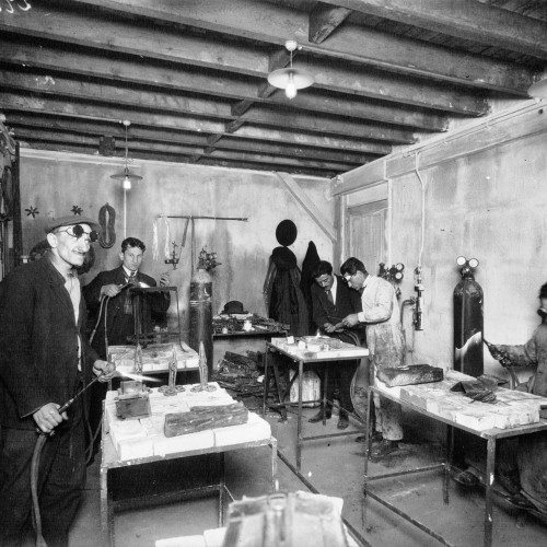 École pratique du soir, atelier de soudure autogène