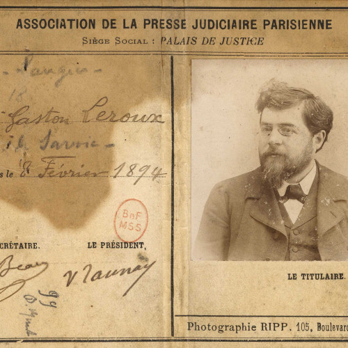 Carte de presse judiciaire parisienne de Gaston Leroux