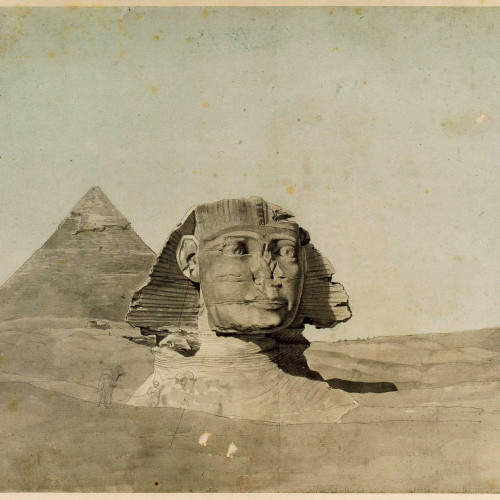 La pyramide de Khéphren à Gizeh et le Sphinx