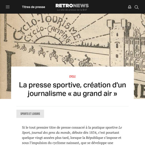 [Vignette] RetroNews Presse sportive