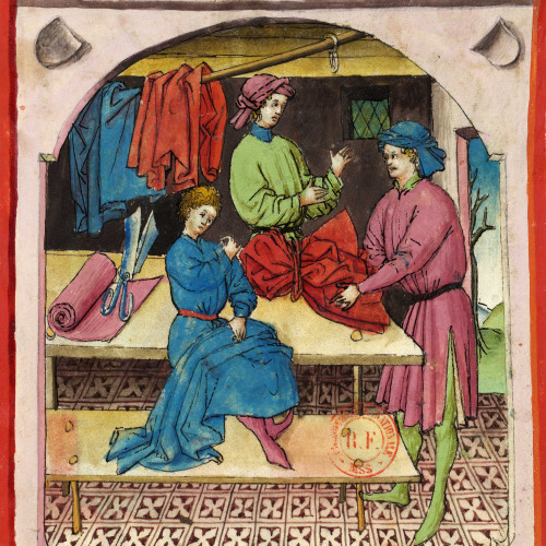 Marchand de vêtements de soie
