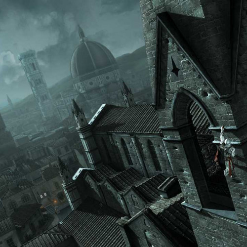 Vue nocturne du dôme de Florence dans Assassin’s Creed