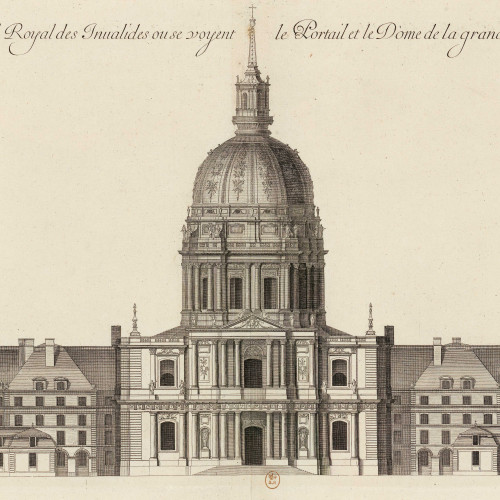 Élévation de l’entrée sud de l’hôtel des Invalides