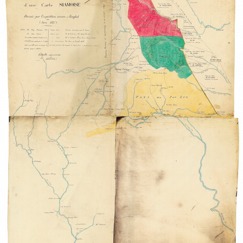 Copie et traduction d'une carte du Siam
