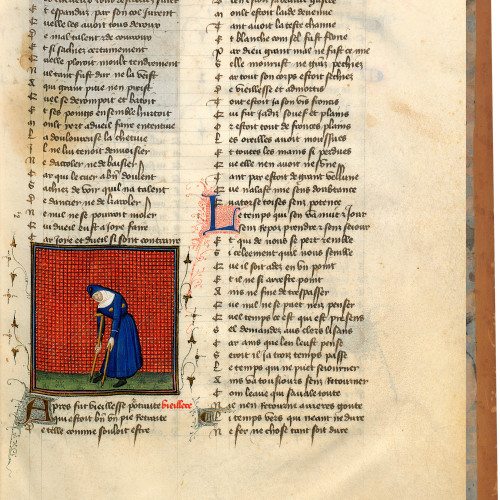 Fol. 4 : Figure allégorique de la Vieillesse
 