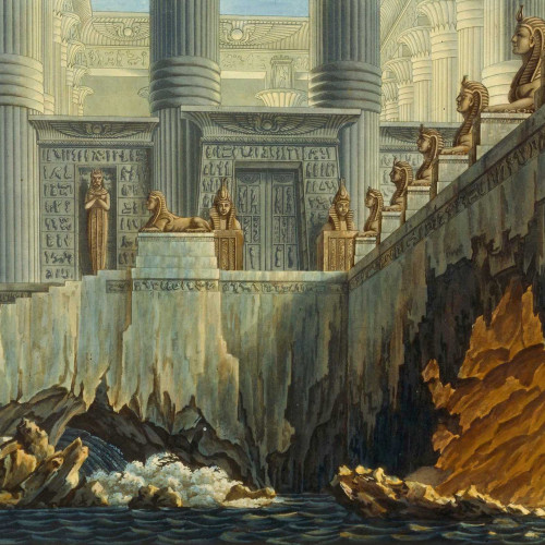 Décoration de la scène finale, acte II (scène 28)