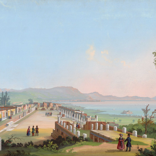 Pompéi – Vue générale du temple de Jupiter et du forum