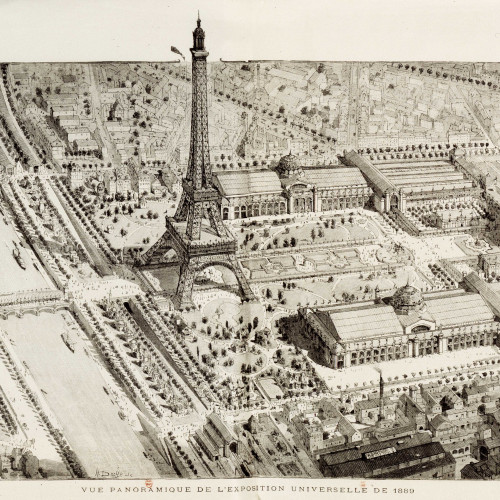 Vue panoramique de l’exposition universelle de 1889