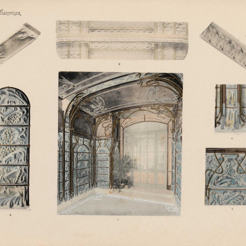 Entrée du Castel Béranger : le grès flammé