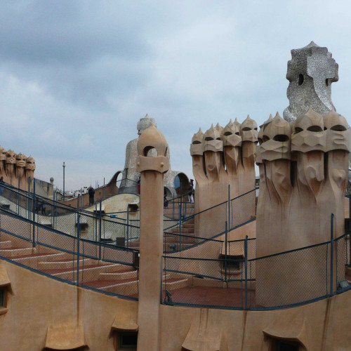 Le toit terrasse de la maison Milà (1906-1910), Barcelone