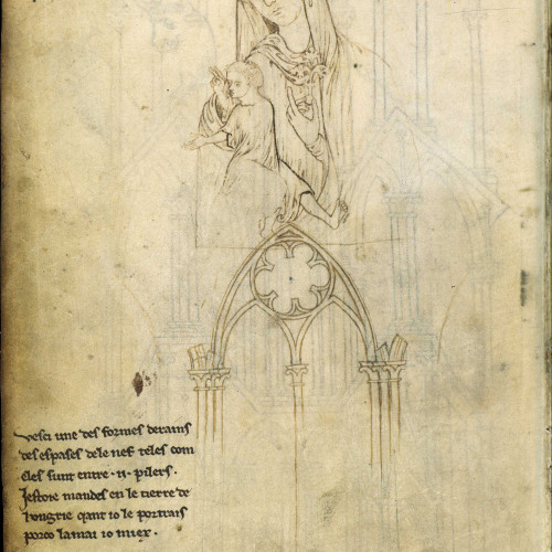 Vierge à l’enfant - Fenêtre de la cathédrale de Reims