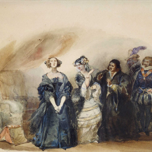Dona Dorothéa, Florinde, Don Giles, Bellaspada et Cléophas.