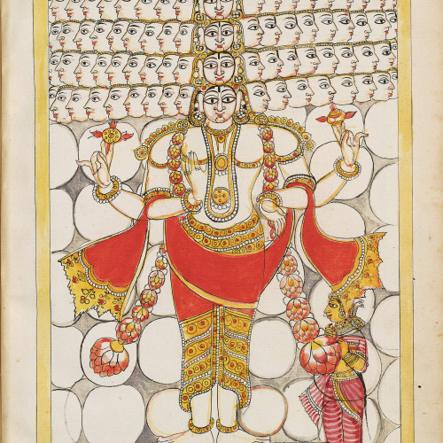 Viratapurusha et la déesse Tripurasundari