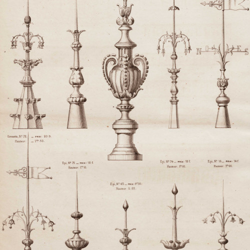 Les éléments décoratifs des toits haussmanniens